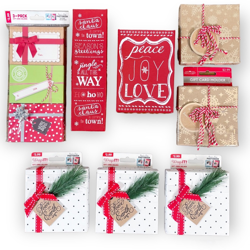 Lot of 10 Christmas Gift Card Holder Boxes/ Gift Boxes 🎄🎁🎄